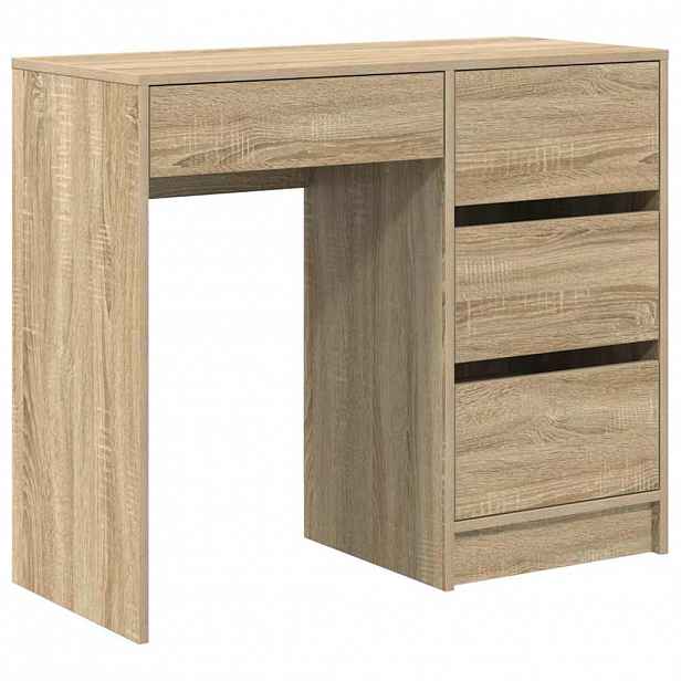 vidaXL Stůl Sonoma dub Kompozitní dřevo 90 x 37.5 x 75 cm