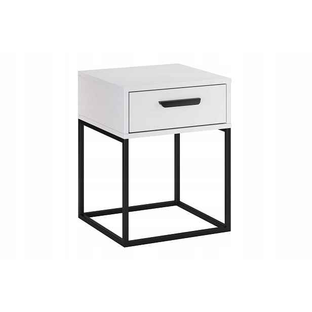 Szafka nocna z szufladą 40 cm Navello White