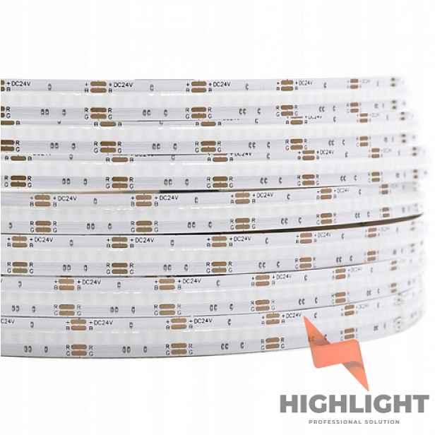 10 m Led pásek Cob Rgb 24V 15W 860 LED/m Highlight Profesionální NEONový pásek
