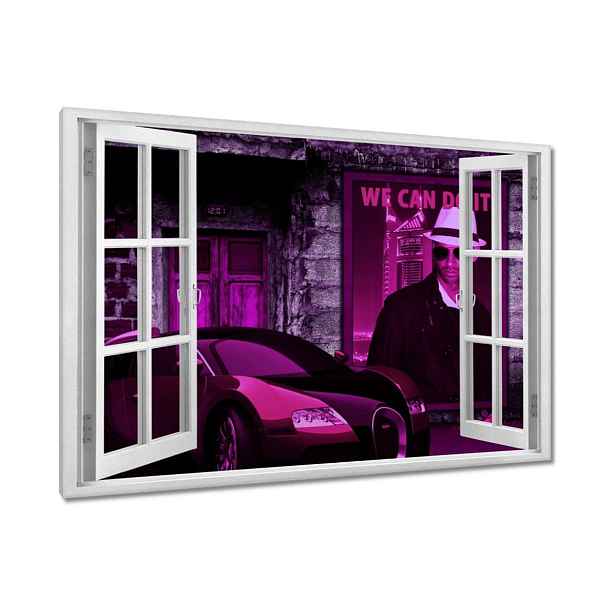 Obrazy 120x80 Fialové Bugatti