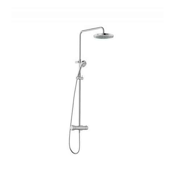 Kludi Logo - Sprchový set s termostatem, průměr 25 cm, 3 proudy, chrom 6808205-00