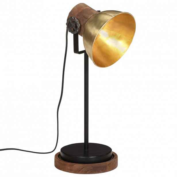 vidaXL Stolní lampa 25 W staromosaz 17 x 17 x 50 cm E27