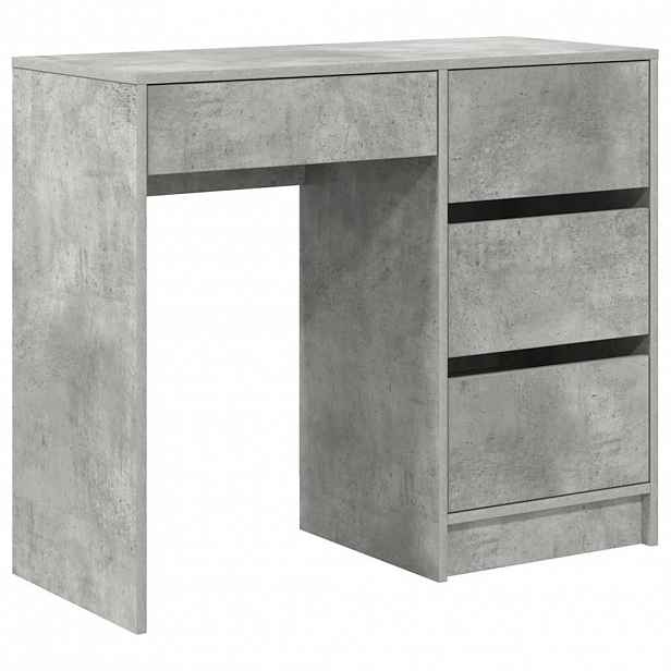 vidaXL Stůl Betonově šedá Kompozitní dřevo 90 x 37.5 x 75 cm