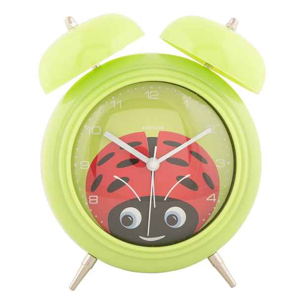 Dětský budík ø 15 cm Peekaboo Ladybug – Karlsson