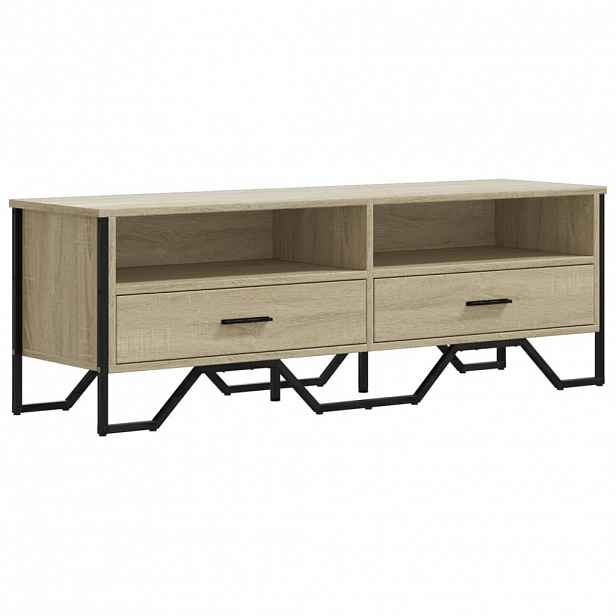vidaXL TV skříňka dub sonoma 122 x 34 x 41 cm kompozitní dřevo