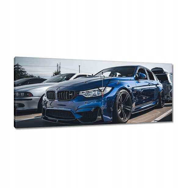 Hodiny 100x40 Modré Bmw M3 Auto
