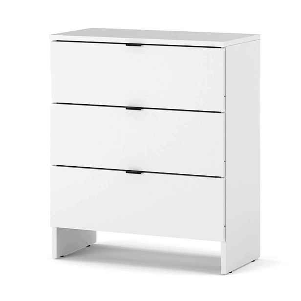 Bílá Komoda S Zásuvkami 60 CM, Moderní Prostorná Skříňka Do Obývacího Pokoje