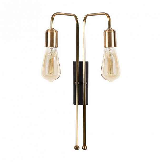 Kovové nástěnné svítidlo ve zlaté barvě Opviq lights Pahoma