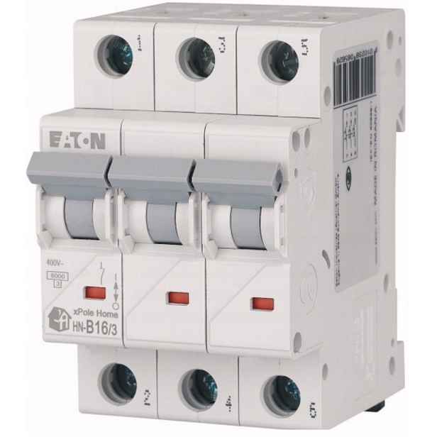 Nadproudový jistič Eaton 3-pólový B 16A 6kA Ac HN-B16/3 194881