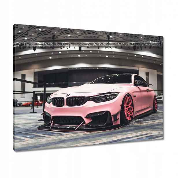 Obrazy 80x60 Růžové Bmw Auto