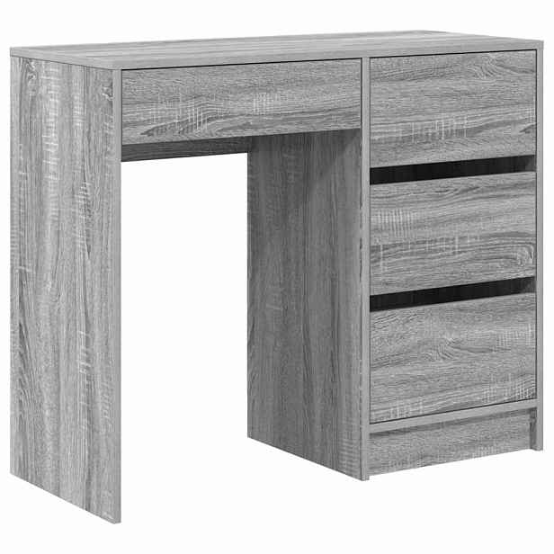vidaXL Stůl Šedá Sonoma Kompozitní dřevo 90 x 37.5 x 75 cm