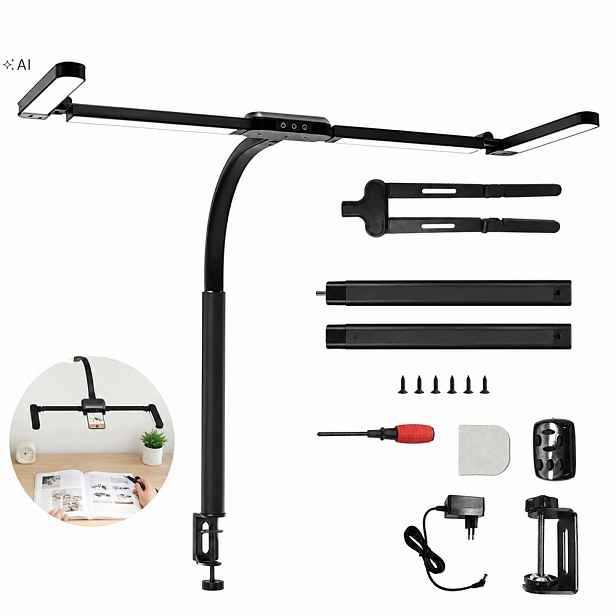 Led stolní lampa Kreslící bezstínová Nastavitelná Glow