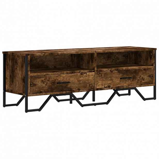 vidaXL TV skříňka kouřový dub 122 x 34 x 41 cm kompozitní dřevo