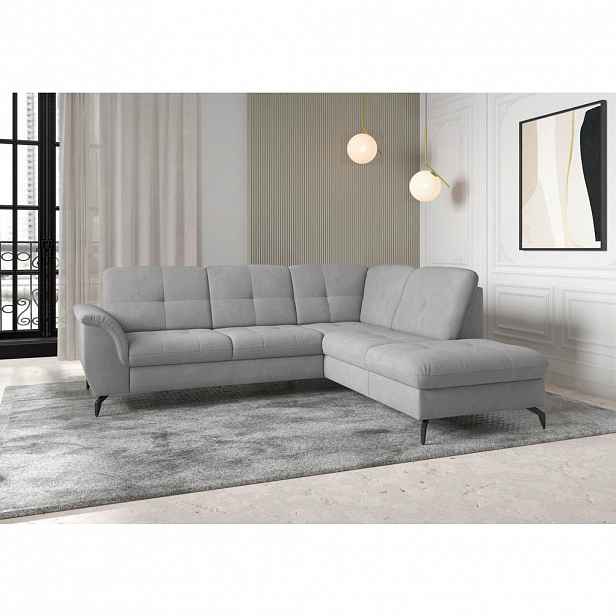 Sit & More ROHOVÁ SEDAČKA, textil, šedá