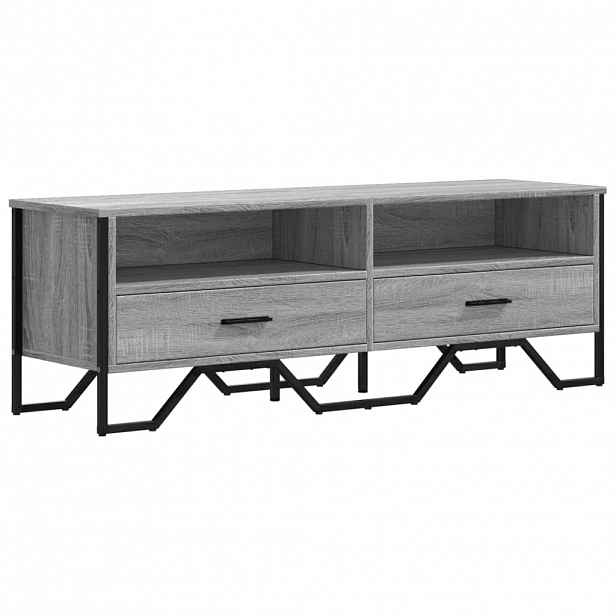 vidaXL TV skříňka šedá sonoma 122 x 34 x 41 cm kompozitní dřevo