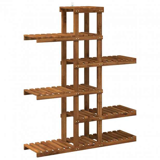 vidaXL Stojan na rostliny Přírodní 93 x 25 x 114,5 cm