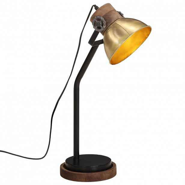 vidaXL Stolní lampa 25 W staromosaz 18 x 18 x 60 cm E27