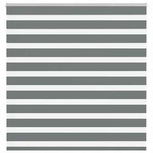 vidaXL Zebra roleta tmavě šedá 150x150cm šířka látky 145,9cm polyester