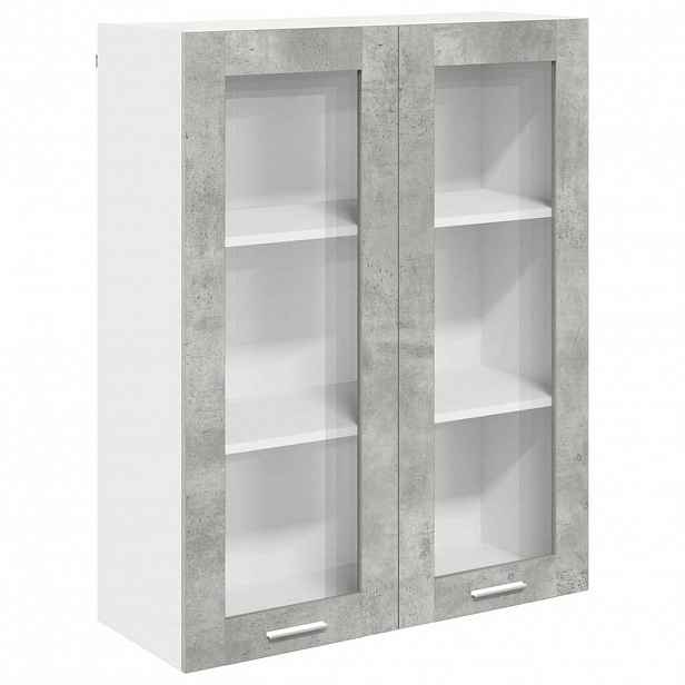 vidaXL Závěsná skříňka Betonově šedá 80 x 31 x 100 cm Kompozitní dřevo