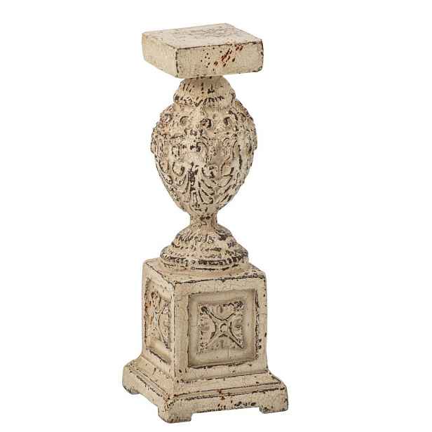 Béžový dekorační podstavec na květiny Vintage Chateau – 20*20*56 cm J-Line by Jolipa