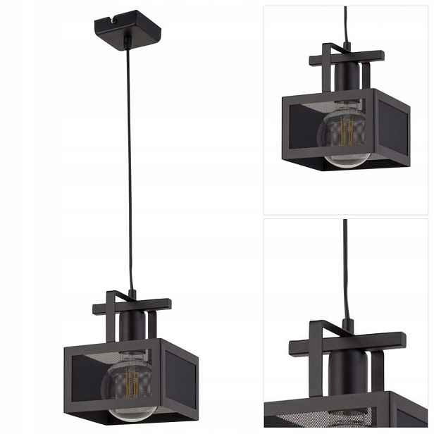 Černá závěsná lampa Albert do kuchyně s útulnou atmosférou Sigma Lighting