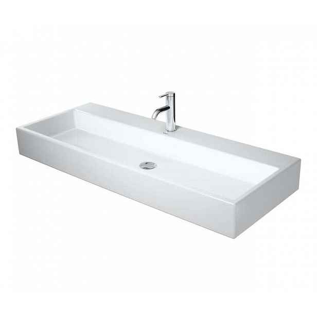 Duravit Vero Air - Umyvadlo 120x47 cm, bez přepadu, otvor pro baterii, bílá 2350120041