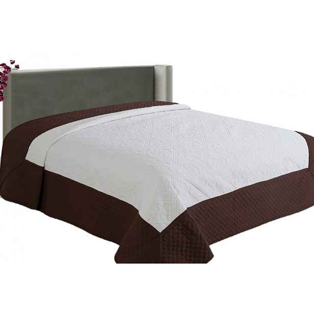 Prošívaný přehoz Royal Sonic 220x240 desing Bronz
