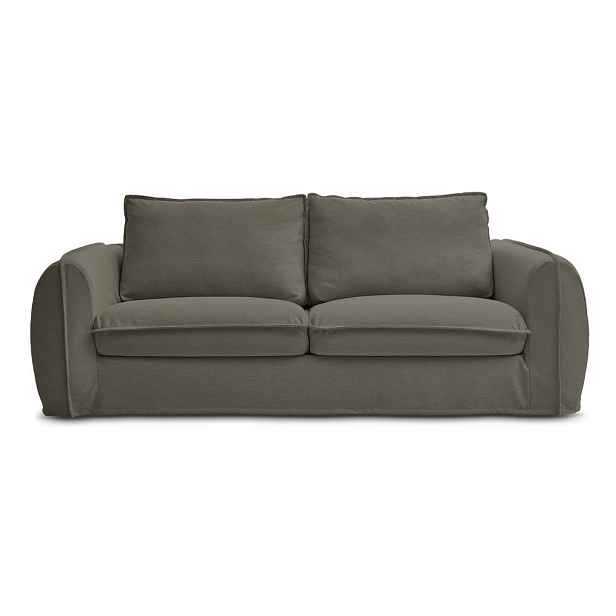 Taupe pohovka na každodenní spaní/rozkládací 236 cm Archimede – Bobochic Paris