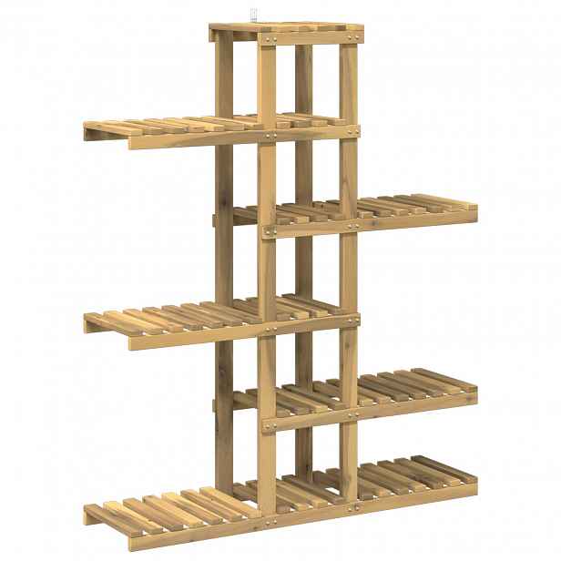vidaXL Stojan na rostliny Bílá 93 x 25 x 114,5 cm