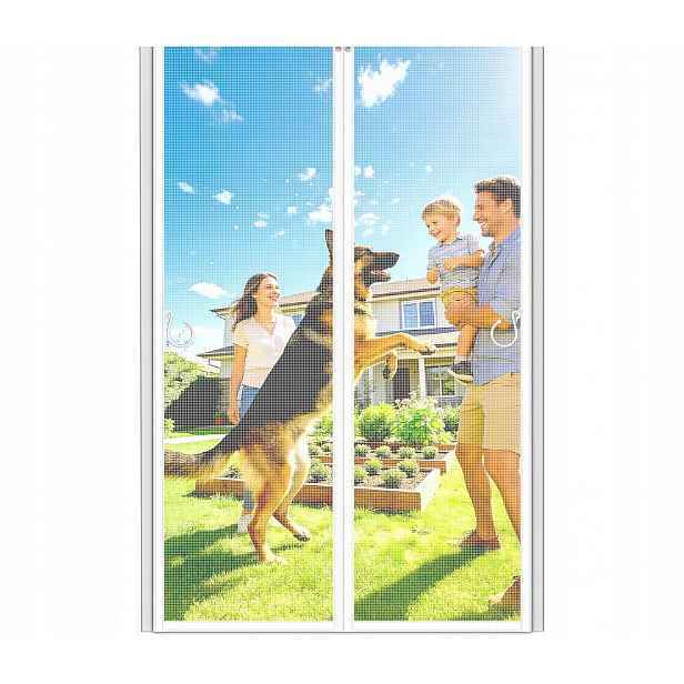 Moskytiéra na dveře 90x220 magnetická posuvná síť