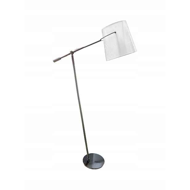 Stojací lampa podlahová bílá 160 cm ocelová, nastavitelná