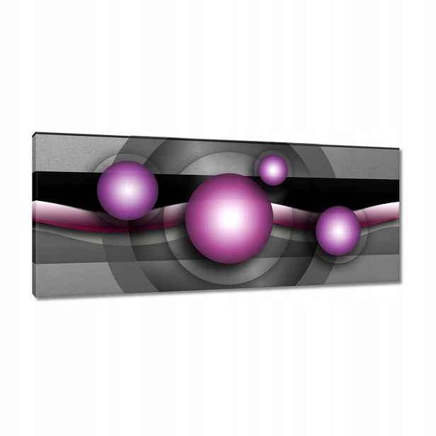 Obrazy 100x40 Fialové koule Abstrakce