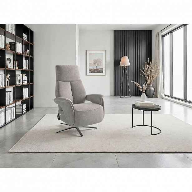 Sit & More RELAXAČNÍ KŘESLO, textil, šedá