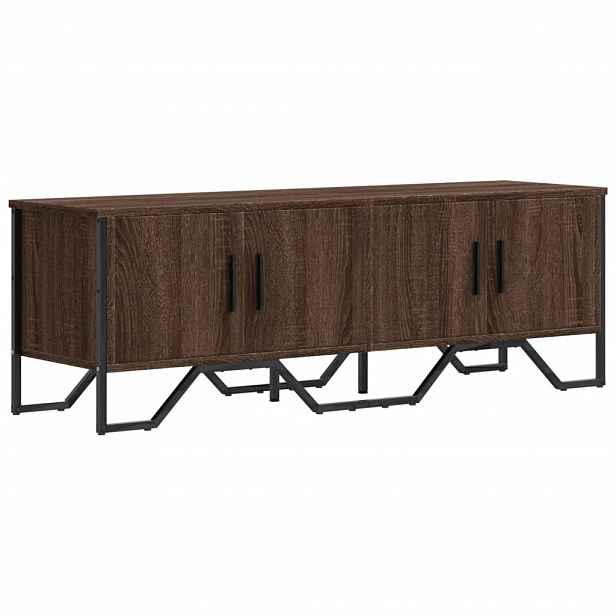 vidaXL TV skříňka hnědý dub 122 x 34 x 41 cm kompozitní dřevo
