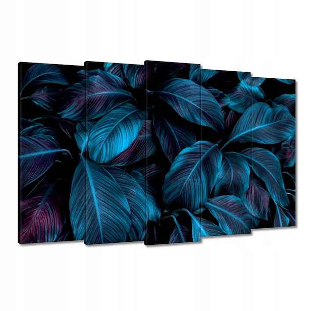 Obrazy 150x95 Krásné modré listy