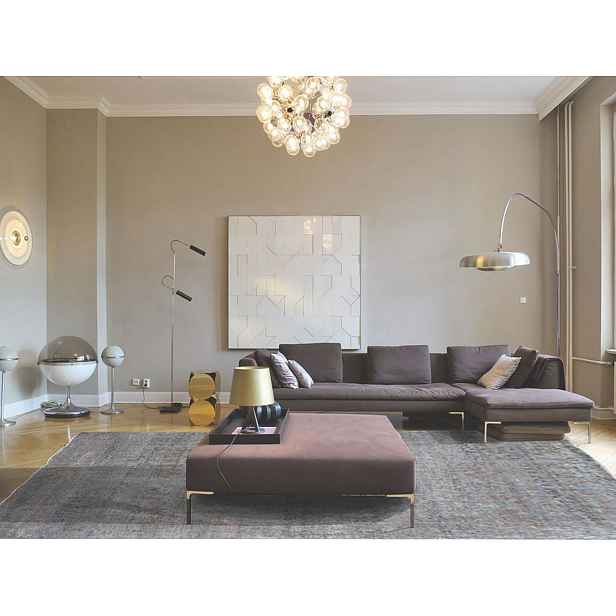Ručně vázaný kusový koberec Diamond DC-JK 1 Silver/mouse, 160x230, šedá, chodba / předsíň, Diamond Carpets India