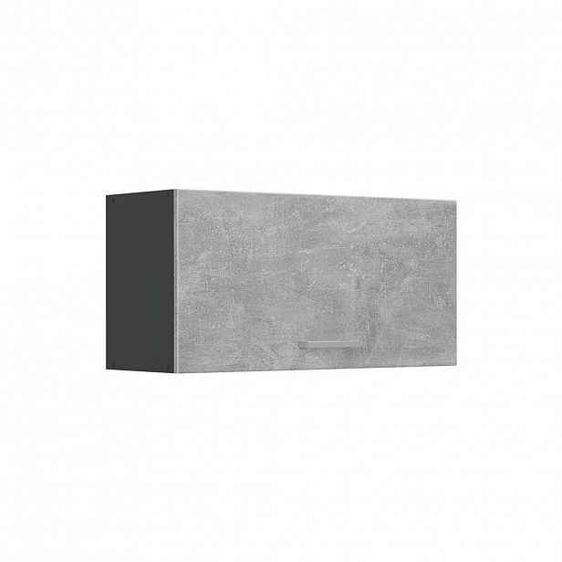 Vicco VĚŠÁK NA STĚNU R-Line, Beton/Antracit, 80 cm Plochý