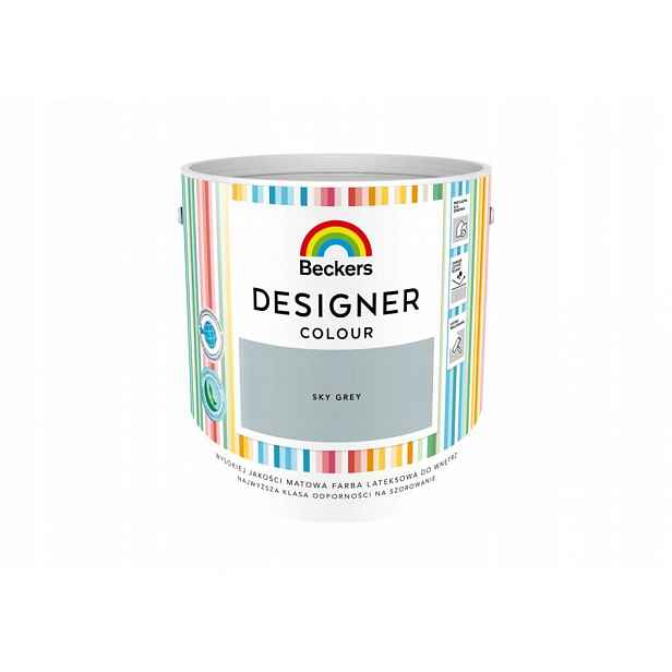 Barva Designer Colour Sky Grey 2,5 L Beckers