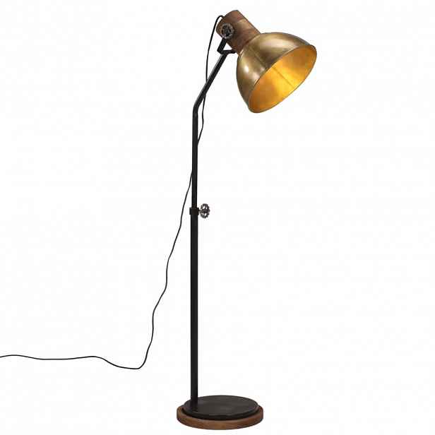 vidaXL Stojací lampa 25 W staromosaz 30 x 30 x 100–150 cm E27