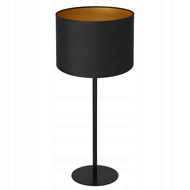 Luminex Stolní lampa Arden 56 cm Černá/Zlatá Abažurová E27 15W