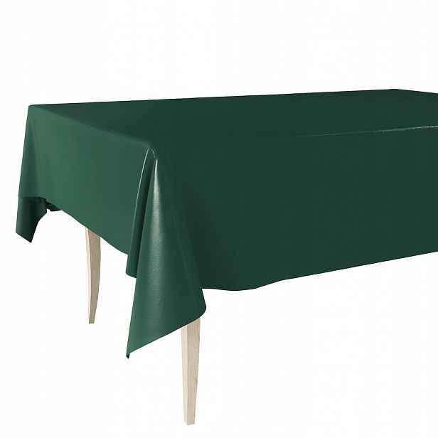 Cerata Zelená Hrubý Ubrus Z Ceraty Tmavě Zelený Hladký Bez Vzoru 140x450