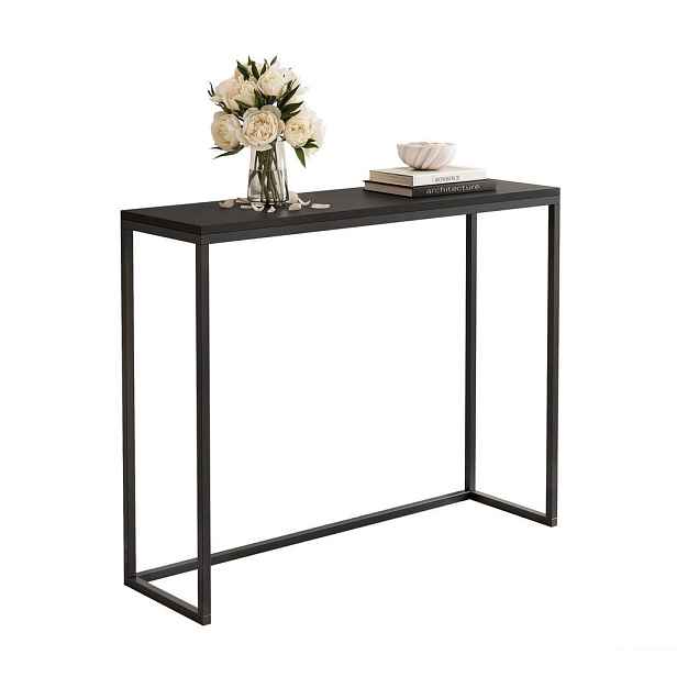 Idohome KONZOLOVÝ STOLEK LORA 80/30/90 cm, černý matný
