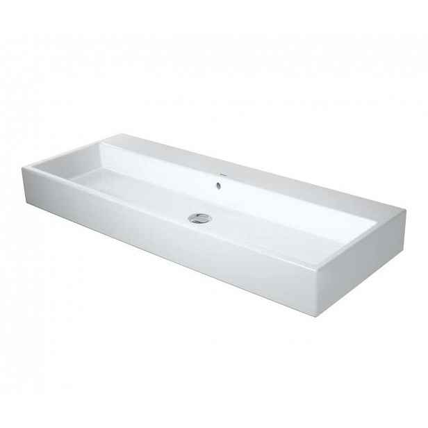Duravit Vero Air - Dvojumyvadlo 120x47 cm, s přepadem, bez otvoru pro baterii, bílá 2350120060