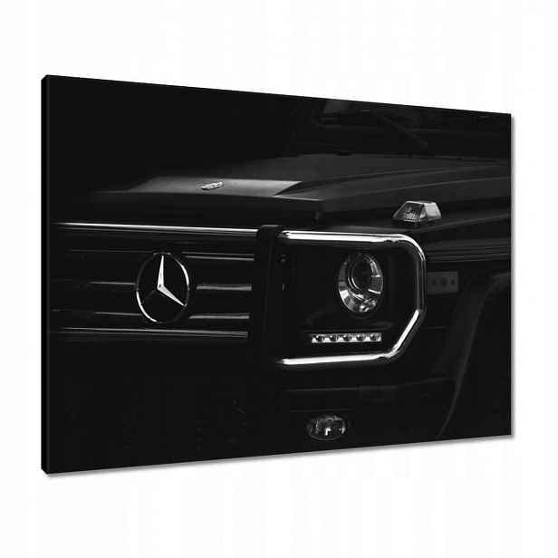 Obrazy 80x60 Mercedes černý terénní