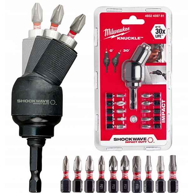 Úhlový nástavec Milwaukee Shockwave adaptér 1/4''