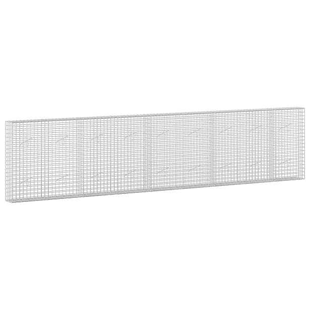 vidaXL Gabion s drátem 5 mm a síťkou 5x5 cm 450x20x100 cm
