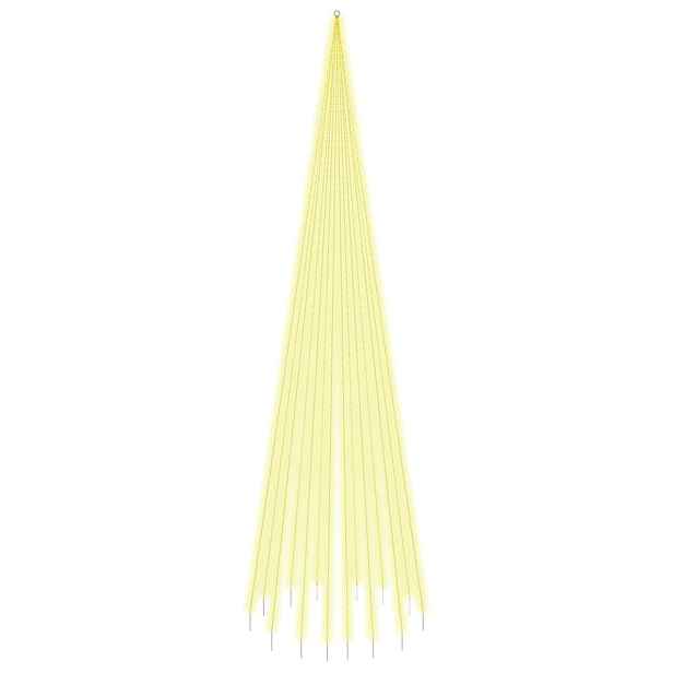 vidaXL Vánoční stromek na stožár 1 134 teple bílých LED diod 800 cm