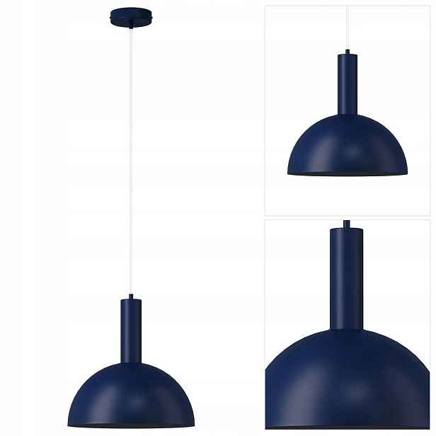Závěsná lampa Vitrum modrá, měkké světlo v kuchyni Sigma Lighting