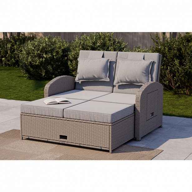 Ambia Garden RELAXAČNÍ POHOVKA kov, plast, textil