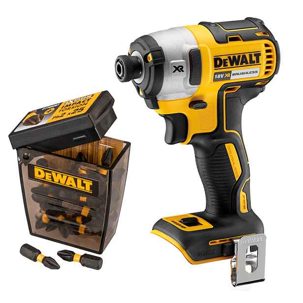 DeWALT DCF887N šroubovák s příklepem 205 Nm 18V bity